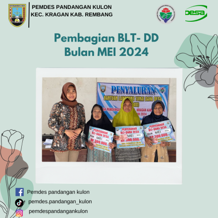 PEMBAGIAN BLT DD BULAN MEI