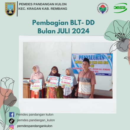 PEMBAGIAN BLT DD BULAN JULI