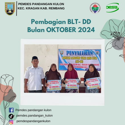 PEMBAGIAN BLT DD BULAN OKTOBER