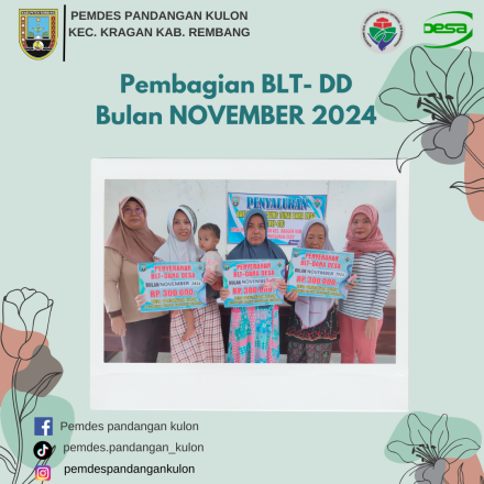 PEMBAGIAN BLT DD BULAN NOVEMBER